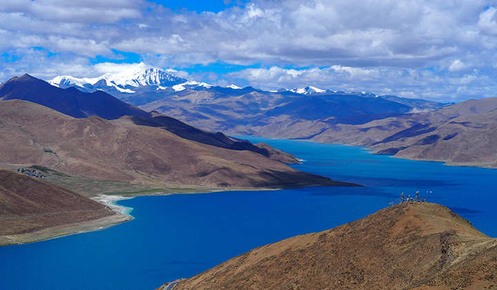 チベット　ヤムドォク湖