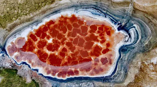 トンゴリ砂漠　烏蘭湖