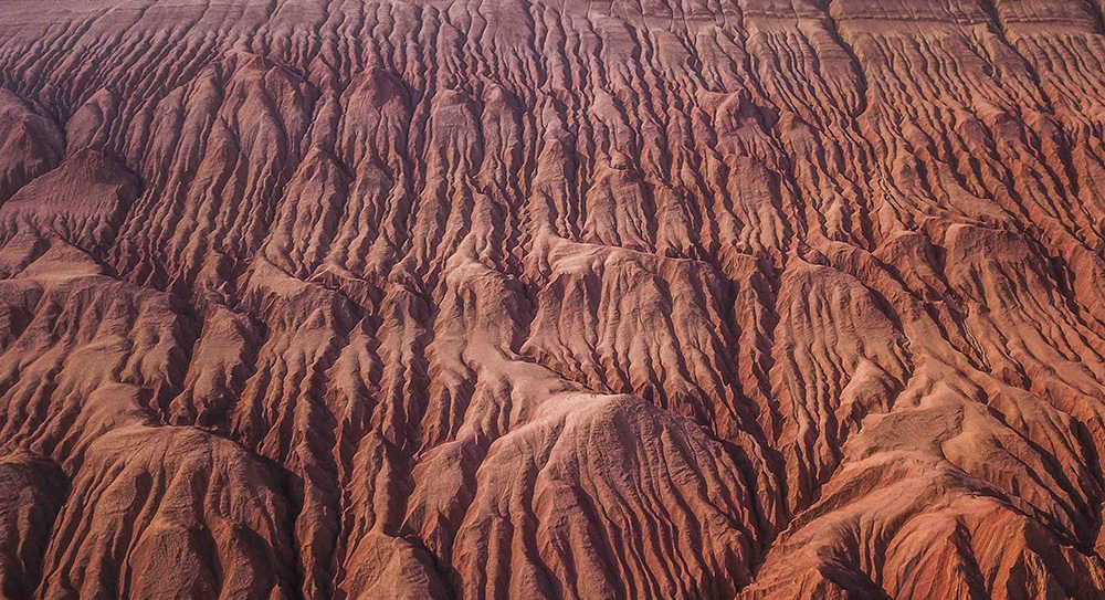 新彊トルファン　火焔山