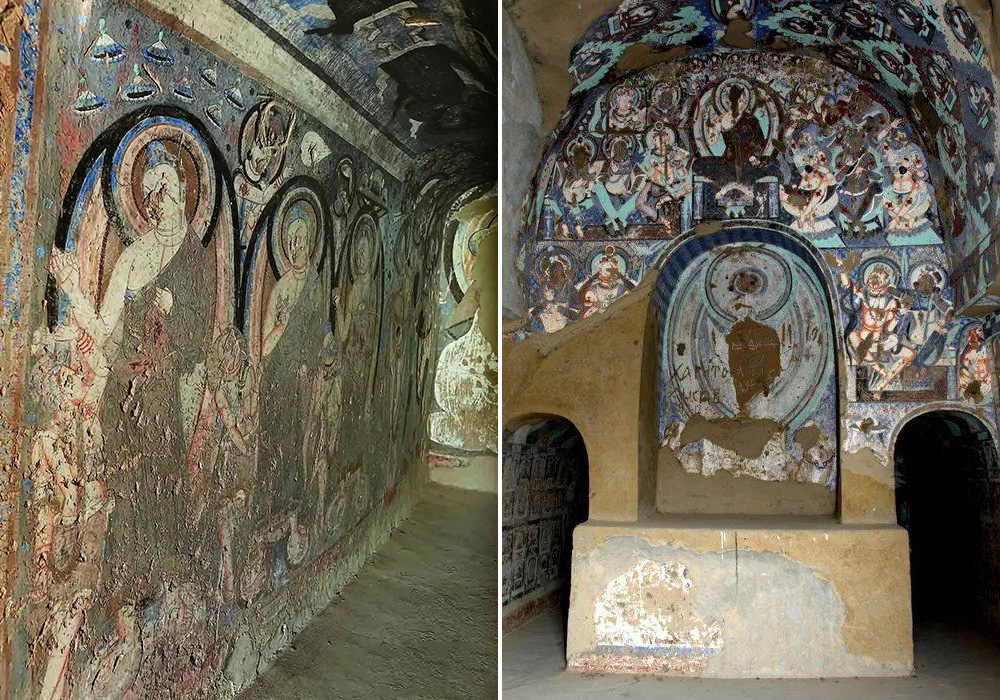 新彊クチャ　キジル千仏洞