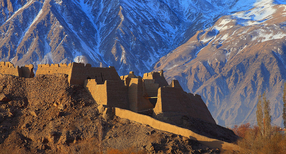 新彊カシュガル　石頭城古城遺跡