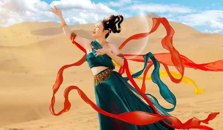 敦煌砂漠撮影写真　旅写真