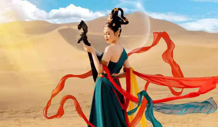 敦煌砂漠撮影写真　旅写真